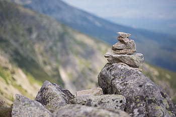 Batu, seni, gunung, misteri, alam, batuan, ruang untuk teks, batu - Objek, di luar ruangan, lanskap, pemandangan