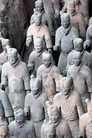 Čína, xian, voják, armáda, terakota, antický, terakotová armáda, xi'an, světového dědictví lidstva, socha, Asie