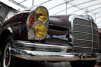 detailní fotografie, klasický, hnědý, mercedes-benz auto, mercedes, benz, oldtimer, mercedes benz, vozidlo, elegantní, historicky