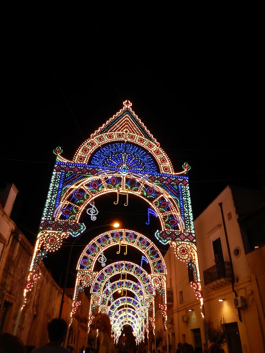 illuminations, feast of the patron saint, lights