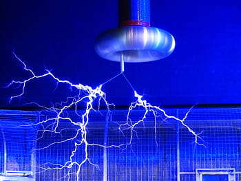 white, lightning, timelapse photography, flash, tesla coil, experiment, faradayscher cage, faraday cage, electric shielding, faraday speed, high voltage
