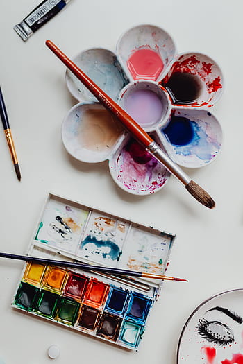 aquarelas, pintura, mulher, passatempo, cores, arte, pintor, criativo, pincel, tintas