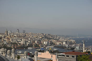 estambul, ciudad, paisaje, paisaje urbano, marina, turquía, sultanahmet, garganta, galata, estuario, al aire libre