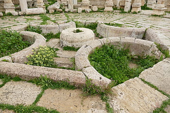 Ürdün, jerash, Gerasa, harabe, altar, eskilik, tapınak, Roma, arkeoloji, tarihsel, mimari