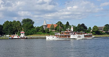 Severní Amerika, sehestedt, kanál, lodní pruh, lopatkový parník, mecklenburg, nok, průchod, severní pobaltský kanál, loď, trajekt