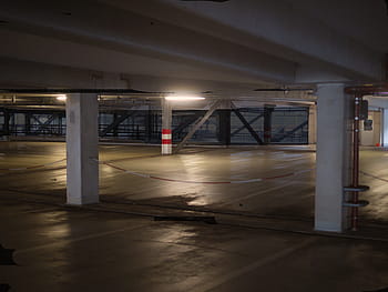 Multi Storey Car Park, At Night, Empty, dark, weird, parking level, underground car park, night photograph, lighting, architecture, leave