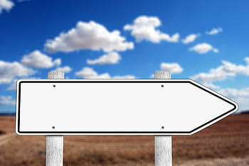 white, arrow signage template, wheat field background, directory, signposts, board, shield, direction, right, away, marking
