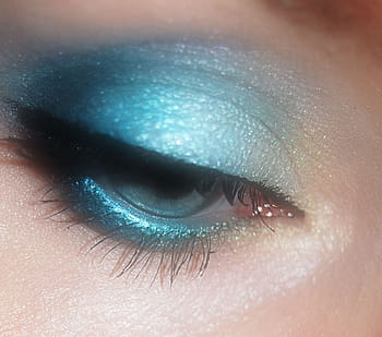 ใกล้ชิด, ภาพถ่าย, คน, สีน้ำเงิน, เปลือกตา, ตา, แต่งหน้า, เครื่องสำอาง, ดู, หญิง, สวย