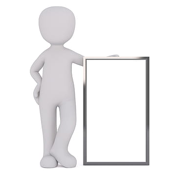 person illustration, holding, rectangular, gray, frame, males, 3d model, isolated, 3d, model, full body