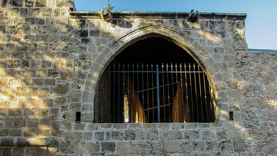 Cyprus, Ayia Napa, Monastery, Medieval, architecture, stone built, window, arch, building exterior, built structure