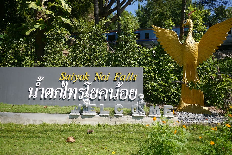 yok noi falls, thailand, kanchanaburi, welcome