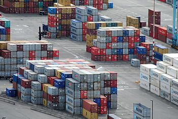 shipping container, port, shipping, container, export, cargo, business, loading, shipment, harbor, goods