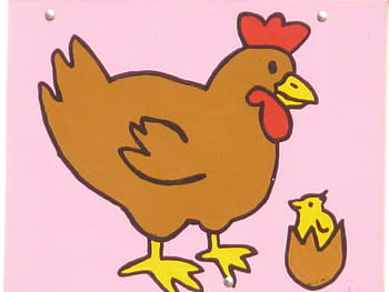 brown rooster painting, chicken, chicks, comic, figure, paint, cartoon character, drawing, funny, animal, cheerful