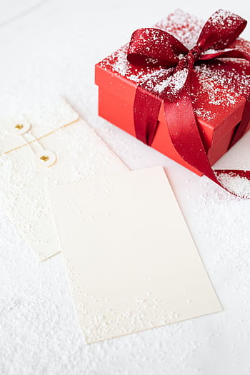 regalo de navidad, envoltura de regalos, caja de regalo, navidad, rojo, regalo, vacío, tarjeta