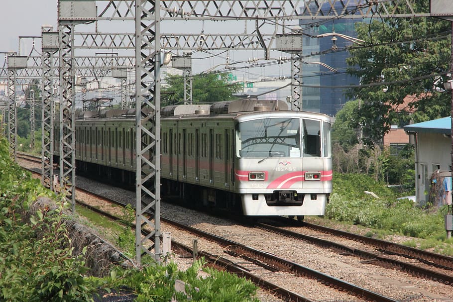 vlak, metro, Korejská republika, Korea, Jižní korea metra, přeprava, železnice, elektromotory, dojíždění, elektrický, trenér