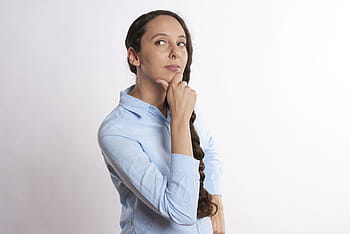 žena, hospodářství, brada, myslet si, myslící, osoba, myšlenka, lidé, mladý, ohleduplný, člověk myšlení