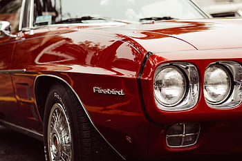 car, vehicle, transportation, firebird, old, vintage