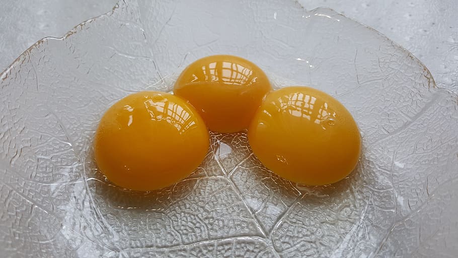 tuorli d'uovo, giallo, uova, nessuno, in casa, avvicinamento, cibo e bevande, cibo
