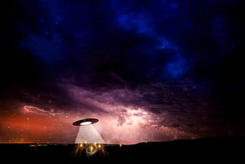 ufo in galaxy, ufo, science fiction, alien, futuristic, spaceship, flying saucer, space, arrival, flash, float