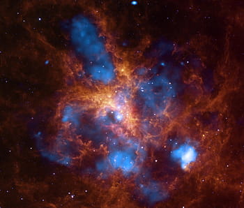 tarantula nebula, space, 30 doradus, star forming region, ngc 2070, cosmos, stars, gas, galaxy, milky way, spitzer space telescope
