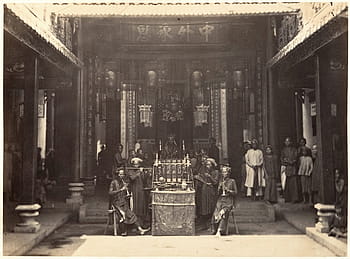 colon cinese pagoda, cerimonia religiosa, preghiera, saigon, cochin, antico, pagoda, vecchio edificio, lanterne cinesi, vecchio tempio, buddismo