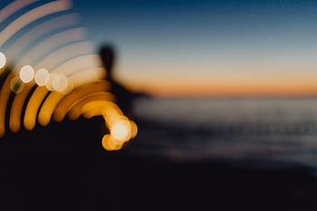 pintura, puesta de sol, mar, adriático, eslovenia, europa, fondo, luces de hadas, noche, resumen, luz