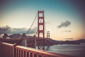 emas, jembatan gerbang, Jembatan Golden Gate, San Francisco, Matahari Terbenam, Antik, Warna, arsitektur, jembatan, california, pantai