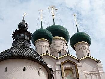 Rusko, rostov, zlatý prsten, klášter, víra, ortodoxní, náboženství, ruská pravoslavná církev, kupole, kostel, historicky