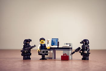 mini figure lego, fbi, forze di polizia, sorveglianza, investigazione criminale, penale, indagine, computer, scena del crimine, crimine, scena