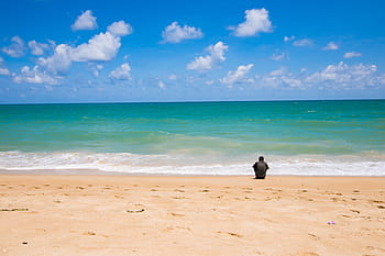 andaman sea, background, bay, bay view, beach, beautiful, blue, blue sky, blue water, clear water, cloud