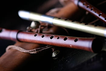 dwa, brązowy, szary, flety, gwizdać, muzyka, instrumenty dęte drewniane, instrument, dźwięk, drewno, instrumenty muzyczne