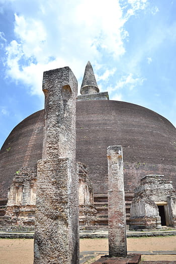 tapınak, eski tapınak, Budist tapınağı, Polonnaruwa, Antik kalıntılar, eski, taş sütunlar, taş oymalar, tarihi, kral, kale