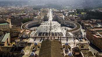 st. peter's basilica, vatican city, cathedral, panorama, italy