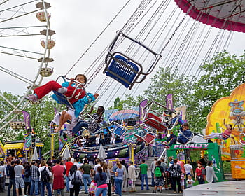 carousel, folk festival, hustle and bustle, year market, lausanne, vaud, switzerland, fair, ride, fairground, fun