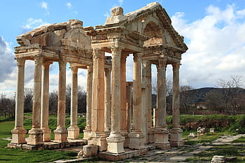 gri, beton, bina, gündüz, Roma, Yunan, mitoloji, Türkiye, tapınak, eski, Antik Yunan