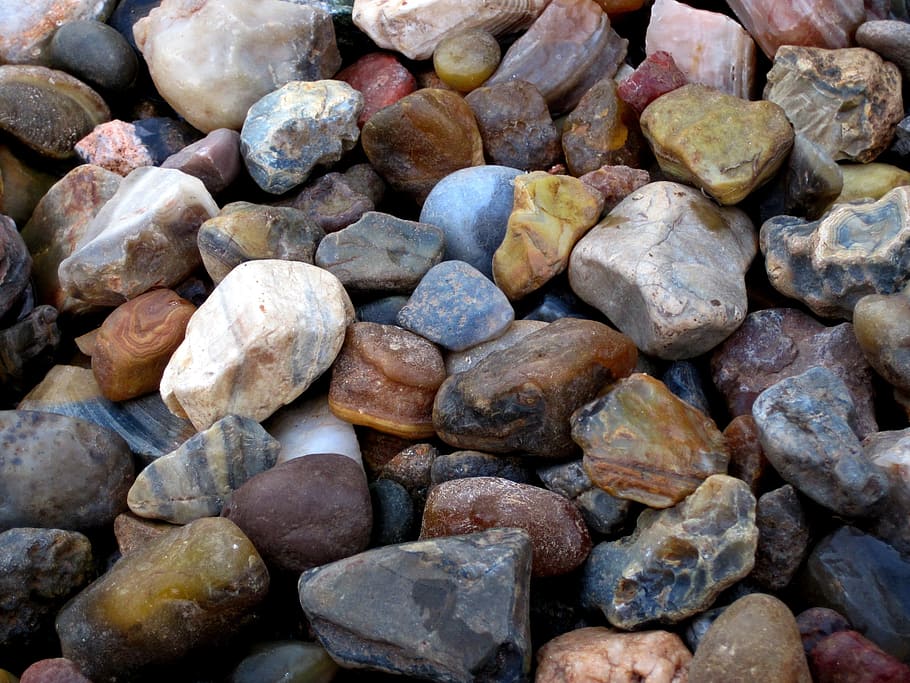 verzameling, halfedelstenen, stenen, ongesneden halfedelstenen, ruwe halfedelstenen, ongepolijste stenen, veelkleurige stenen, aardachtige gekleurde stenen, blauwe stenen