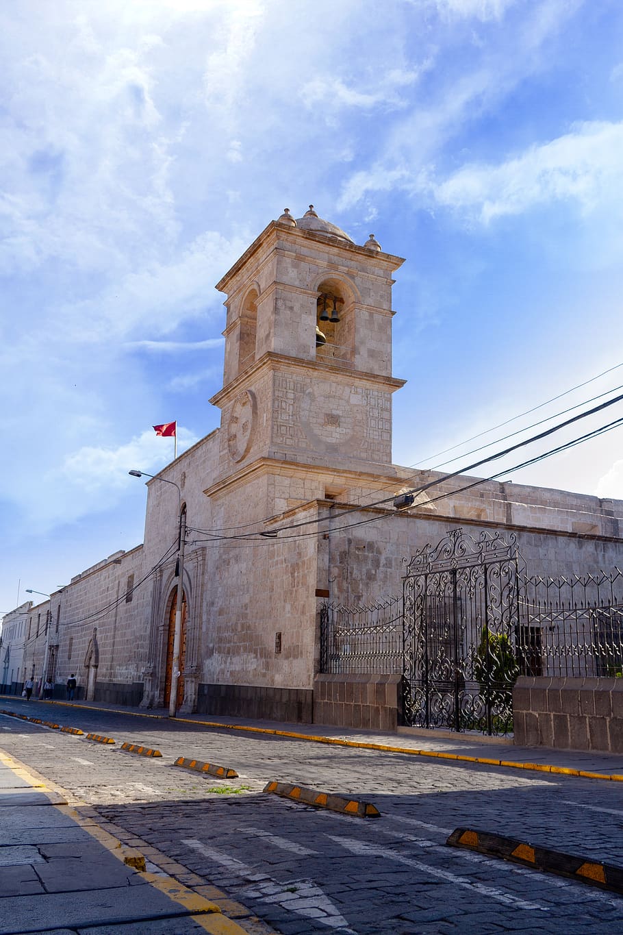 arequipa, kostel, Peru, architektura, náboženství, kultura, katedrála, město, městský, křesťanství