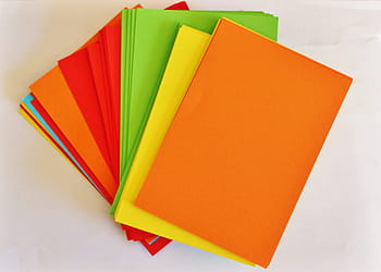 assorted-color papers, Paper, Colorful, Office, Orange, Yellow, green, red, label, tone paper, sheet of paper