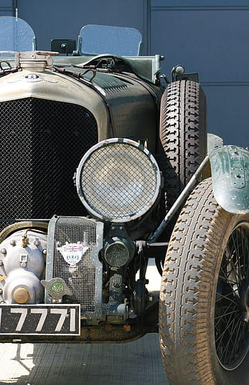 bentley, vintage car, racing car, blower bentley, tyres, vintage, historic, car, automobile, mud guards, running boards