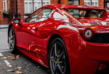 rosso, coupe, strada, supercar, ferrari, stile, auto, veicolo, il motore, velocità, auto sportiva