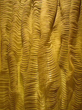 žlutá textilie, tkanina, zlato, textura, záhyby, textil, vzor, design, lesklý, zlatý