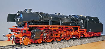 Červené, šedá, parní lokomotiva vlak hračky, parní lokomotiva, Modelka, br 03-10, expresní vlak, rekonstrukce, nové kotle, kotoučová kola, uhlíkového krytu