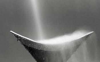 abstract, still life, black and white film, experimental, water drops, bowl, water, steam, film grain, wood bowl, haze