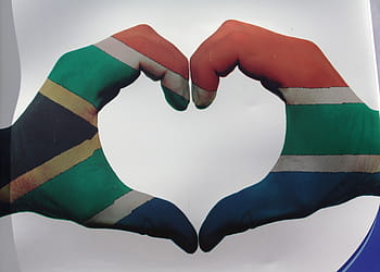 south, africa, flag, heart, hand, sign, south africa flag, love symbol, symbol, south africa, hands