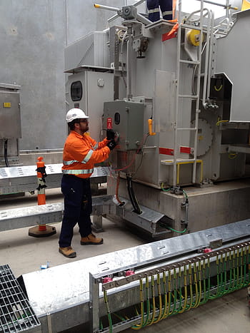 man, touching, industrial, machine, electrical services, hv testing, hv testing equipment, worker, repairs, industry, factory