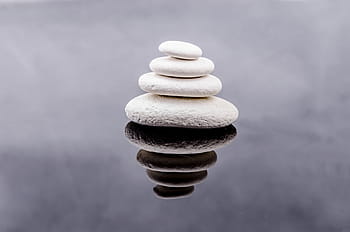čtyři bílý kámen, kámen, zen, bílý, lázně, Skála, alternativní, detail, oblázek, izolovaný, přírodní