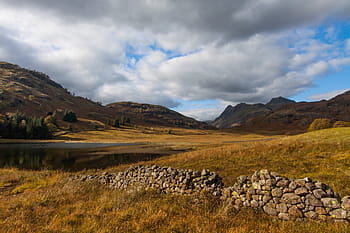 largo, colpo di angolo di panorama, catturato, angolo ampio, paesaggio, tiro, blea tarn, distretto del Lago, Cumbria, Inghilterra, natura