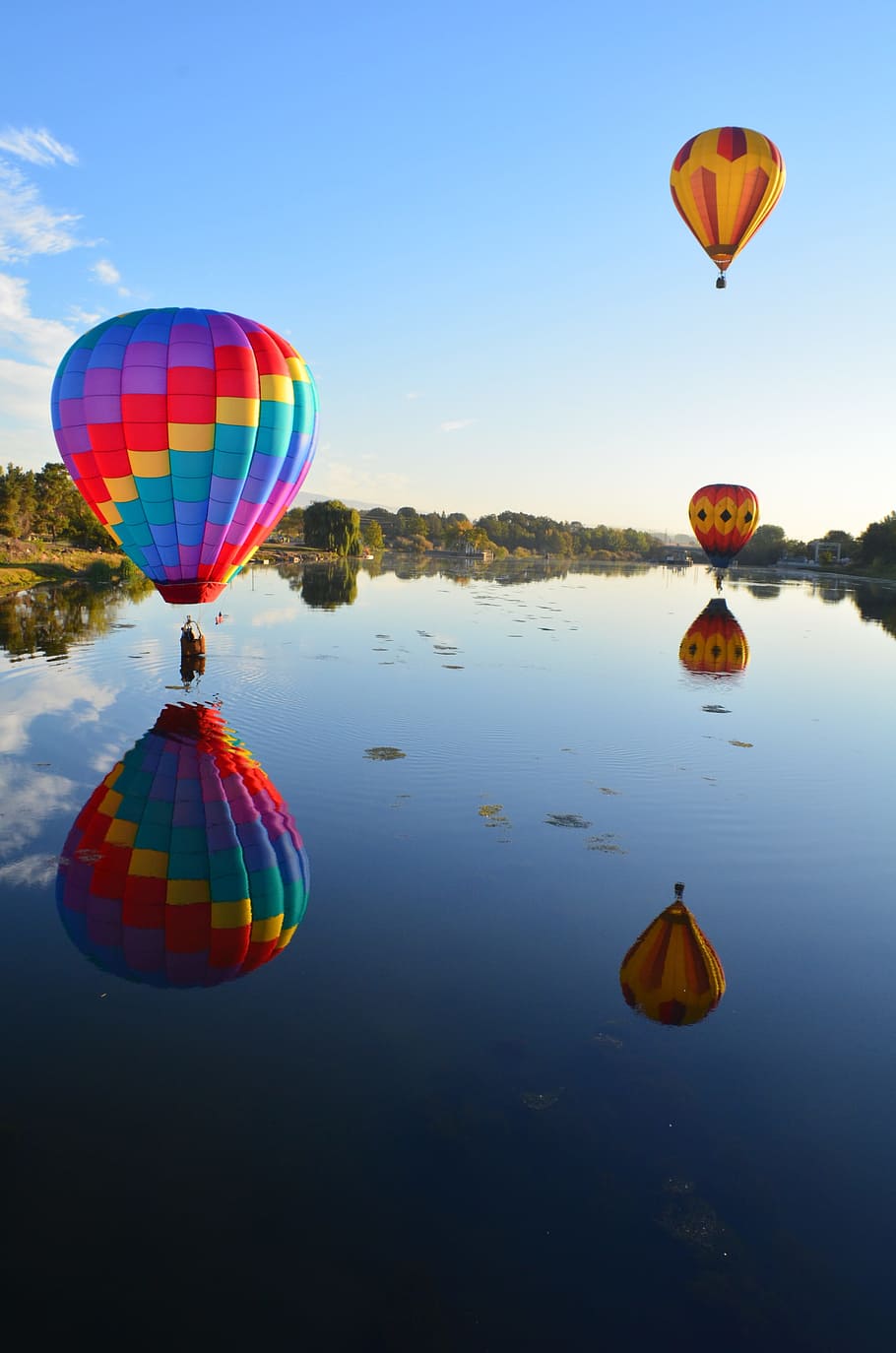horkovzdušné balóny, barvitý, balón, let, létat, plovák, přeprava, rekreace, létající, balon, vzducholoď