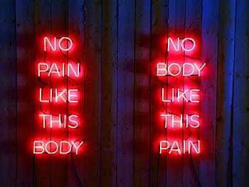 Due, insegne al neon, ore notturne, luce al neon, dolore, corpo, lampada al neon, rosso, neon, illuminazione, insegna al neon
