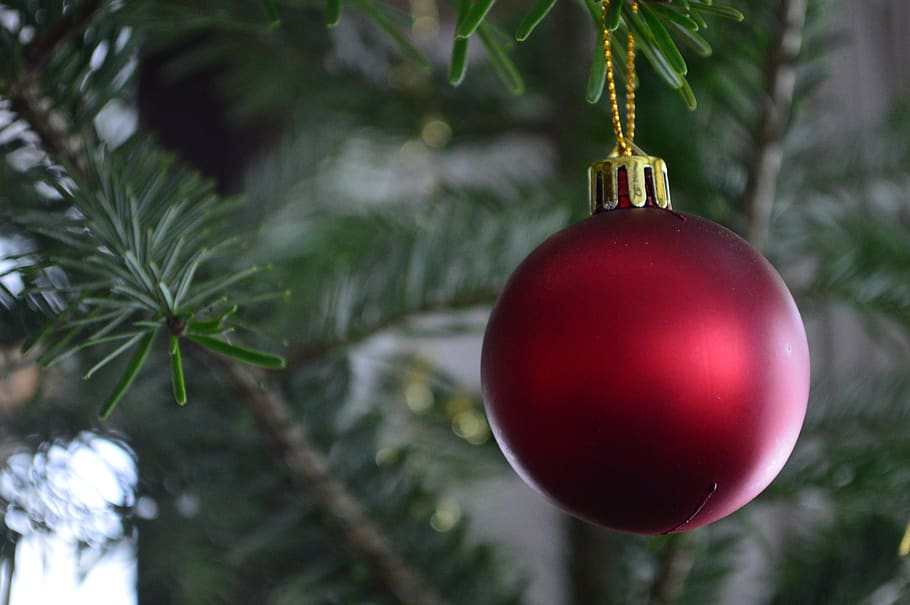 Vánoce, Vánoční cetka, Červené, weihnachtsbaumschmuck, míč, Vánoční čas, vánoční ozdoby, vánoční ozdoba, záviset, příchod